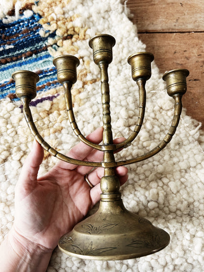 Vintage Brass Candelabra