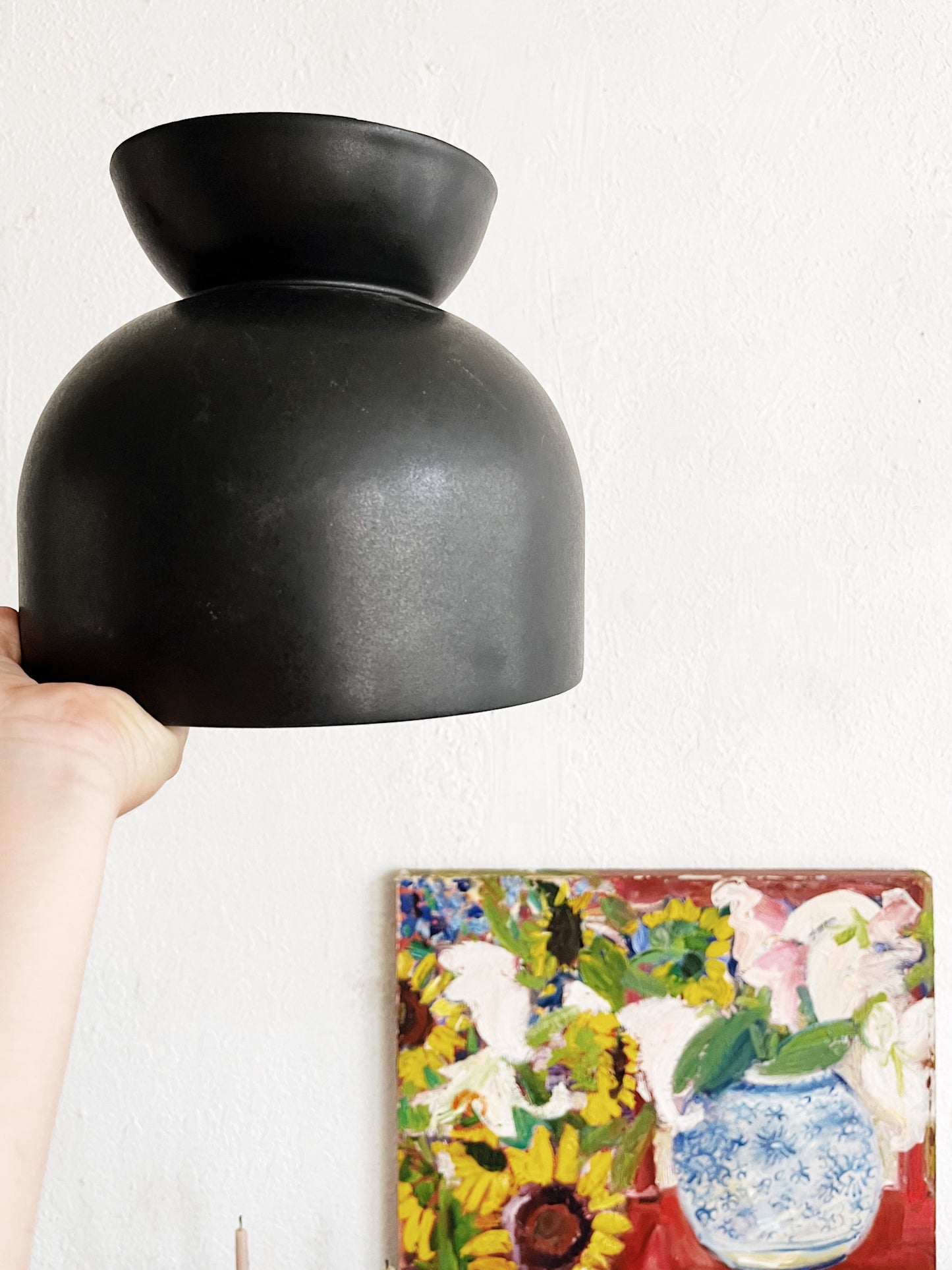 Cedar and Moss Ceramic Light Fixture