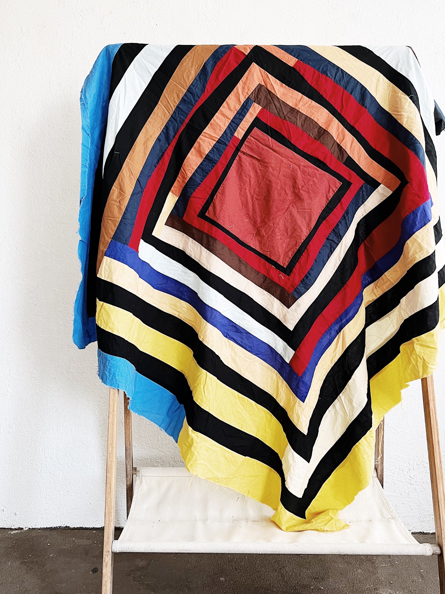 Freeform Patchwork Quilt Topper