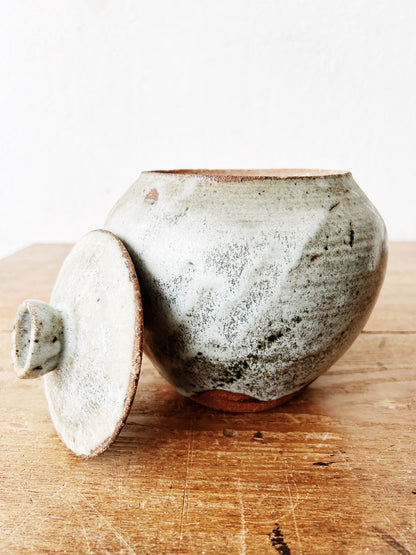 Vintage Handmade Stoneware Canister