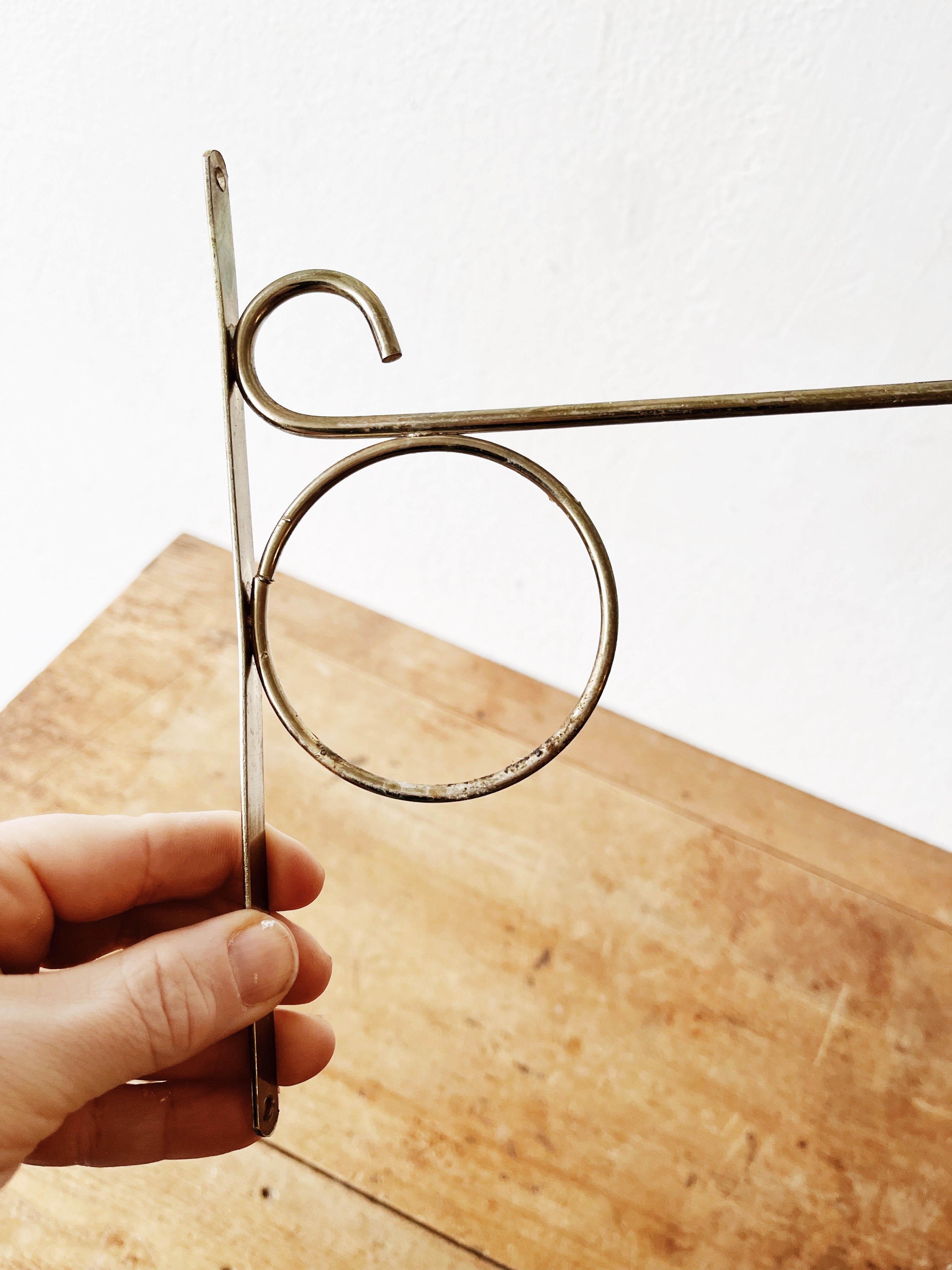 Mid Century Brass Hanger - Thumbnail 3