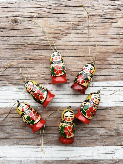 Vintage Matryoshka Ornament Collection