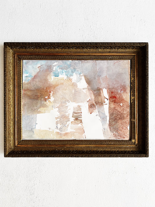 Mid Century Watercolor Painting