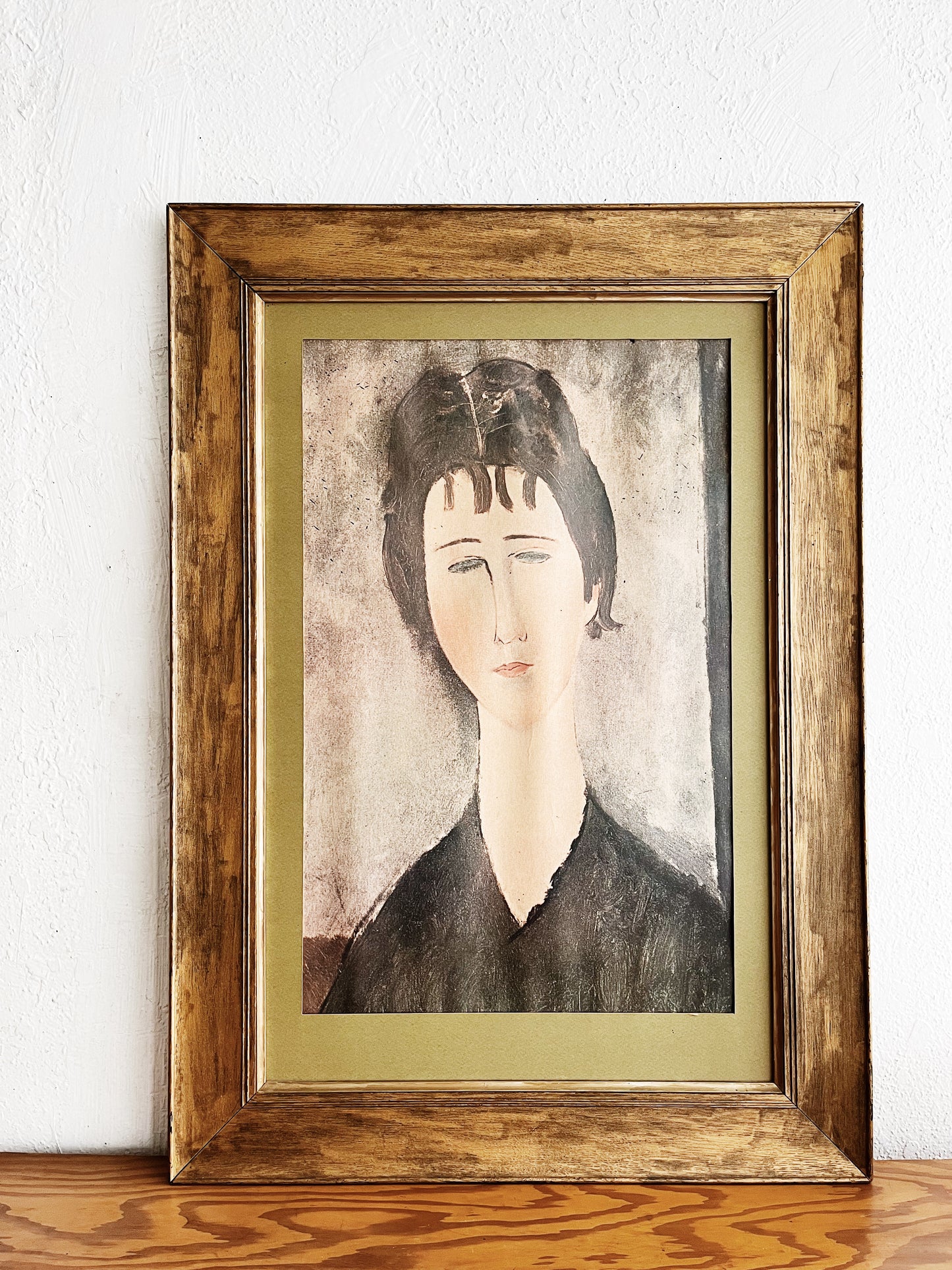 Large Vintage Framed Modigliani Litho