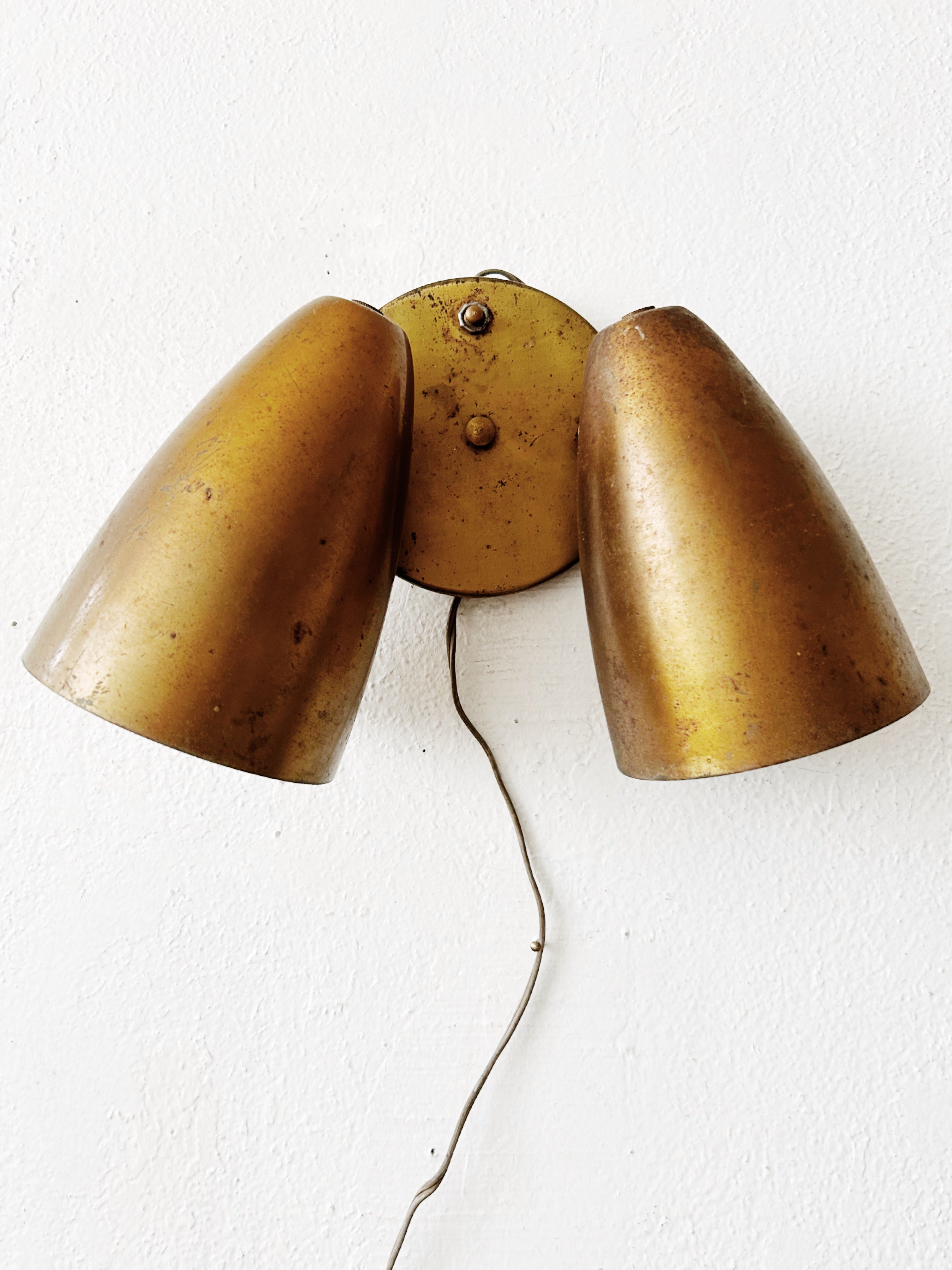 Mid Century Double Sconce - Thumbnail 2