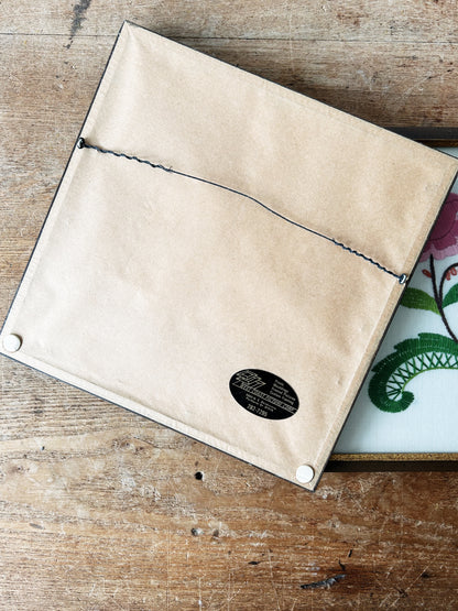 Vintage Framed Embroidery Art