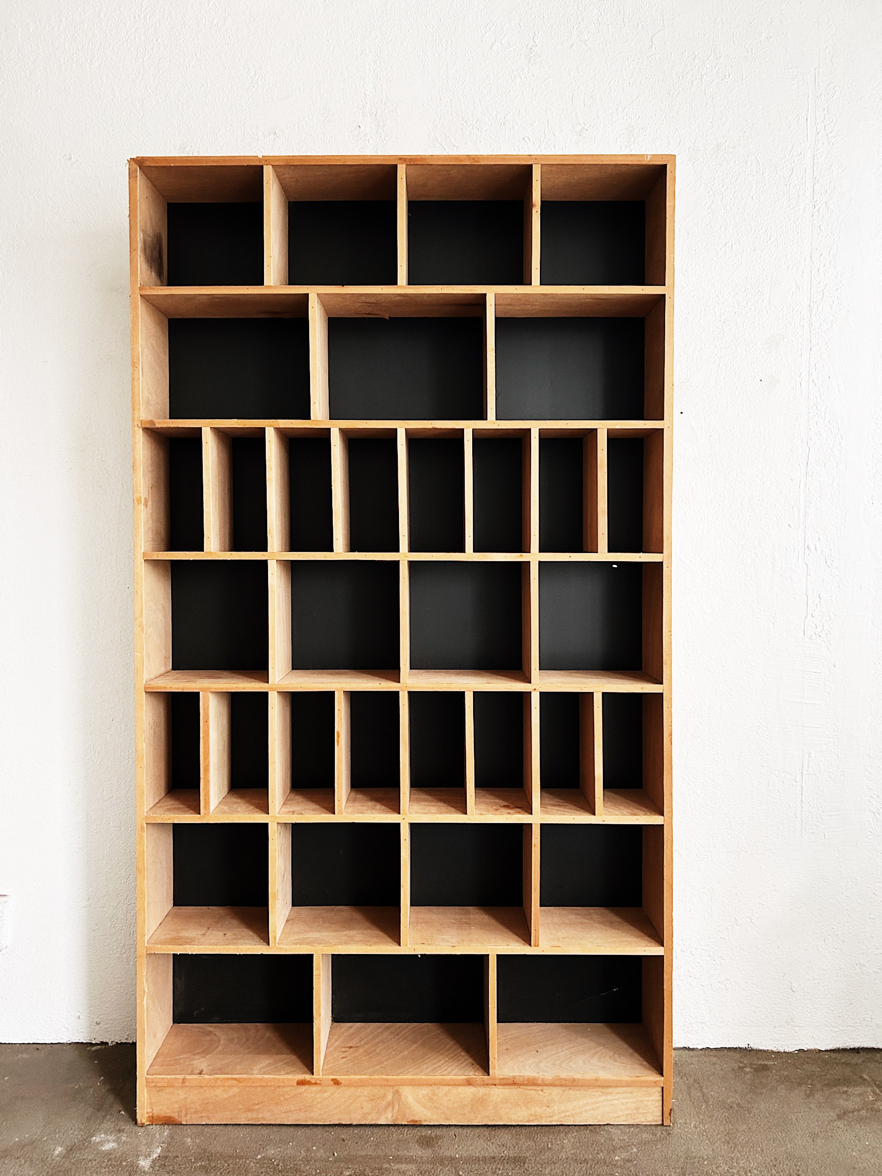 Handmade Wall Sized Cubby Shelf