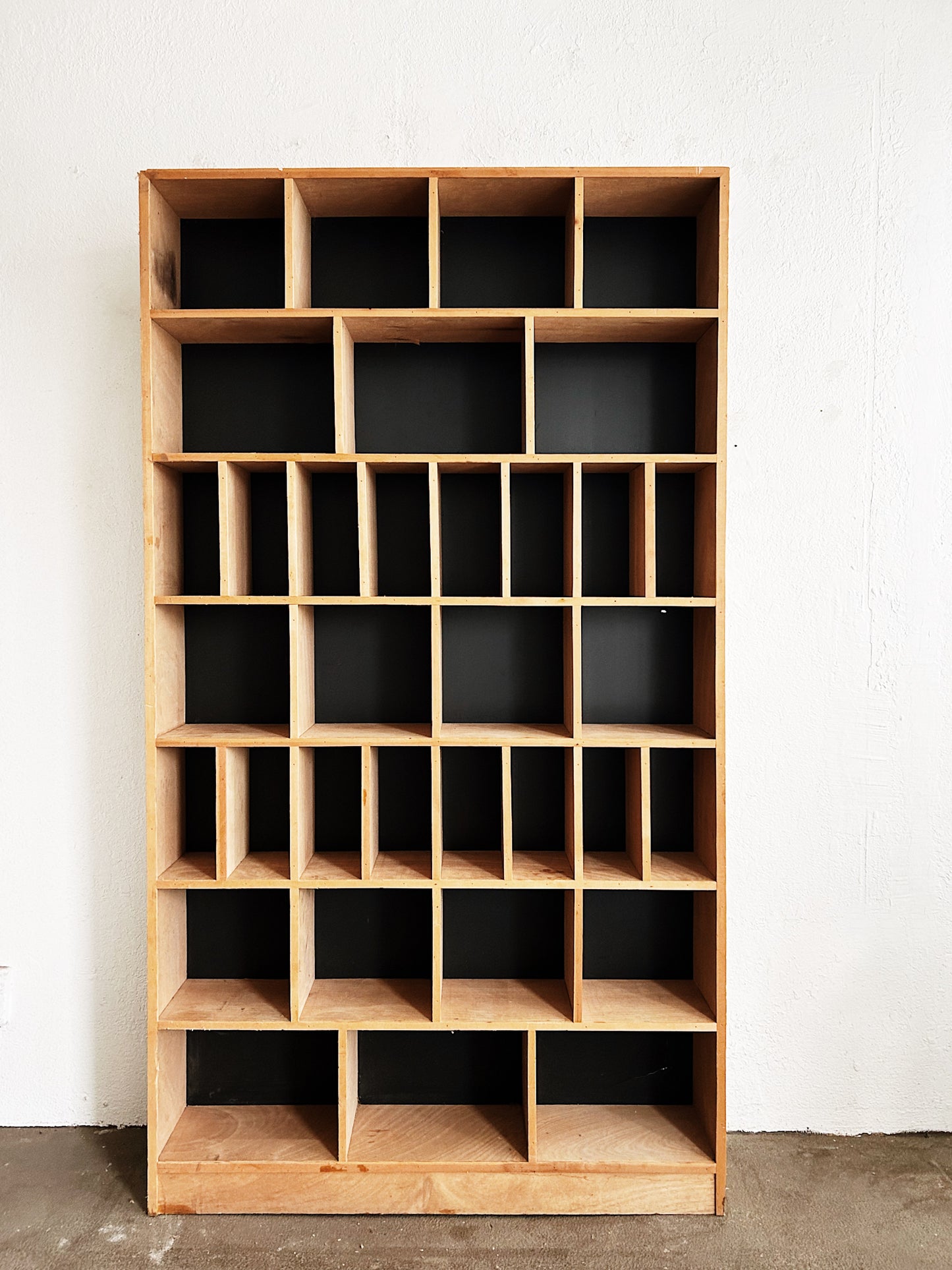 Handmade Wall Sized Cubby Shelf