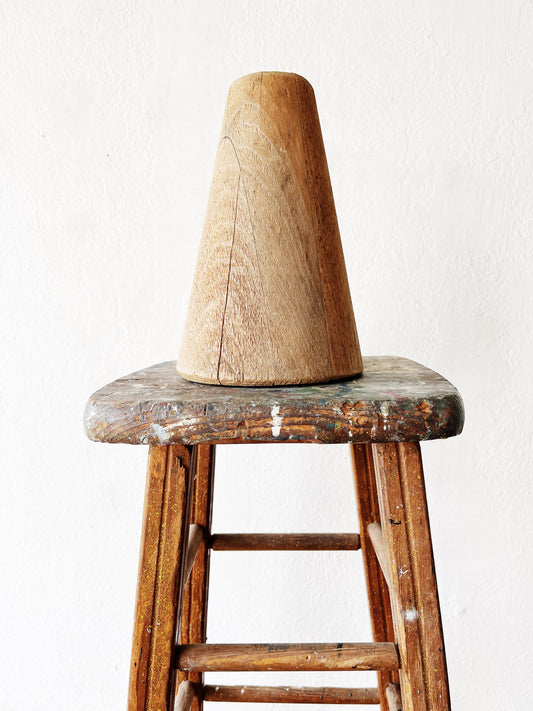 Vintage Paint Splattered Stool