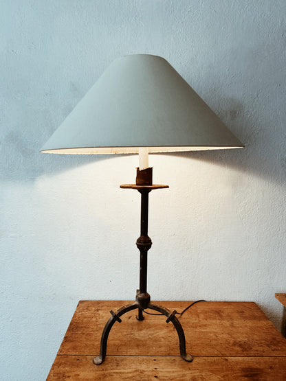 Tall Vintage Candlestick Lamp