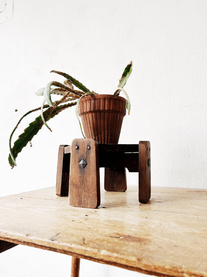 Antique Mission Style Plant Stand
