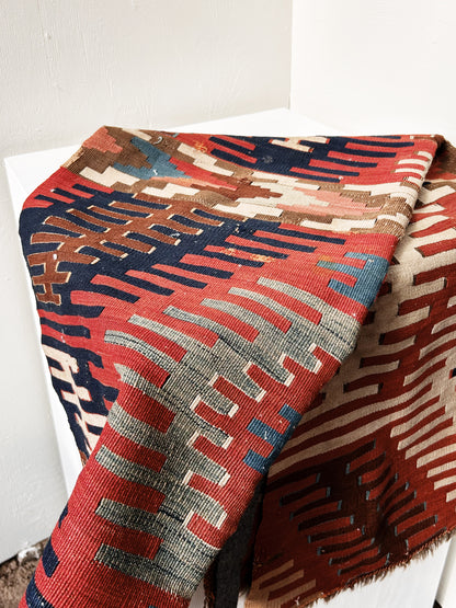 Vintage Wool Kilim Rug