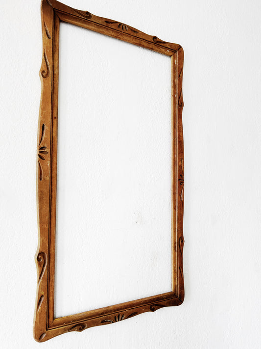 Vintage Carved Wood Frame