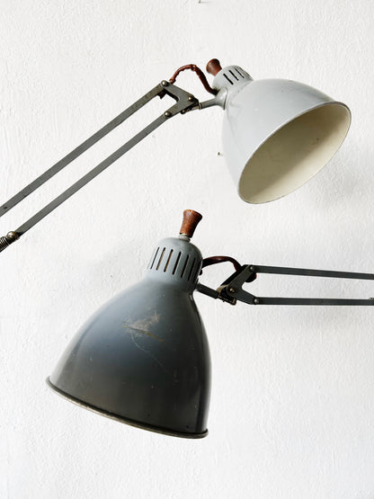 Matching XL Early Luxo Anglepoise Lamps