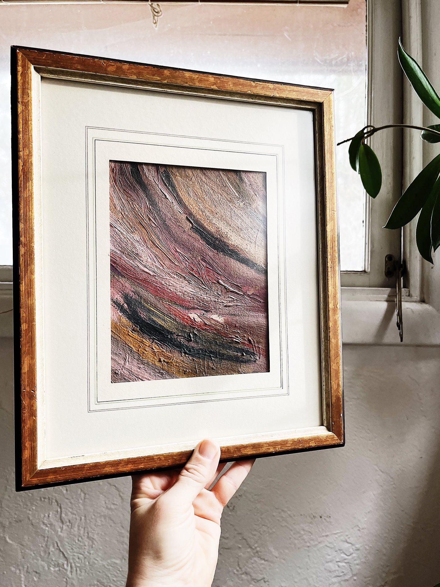 Vintage Abstract Oil Painting