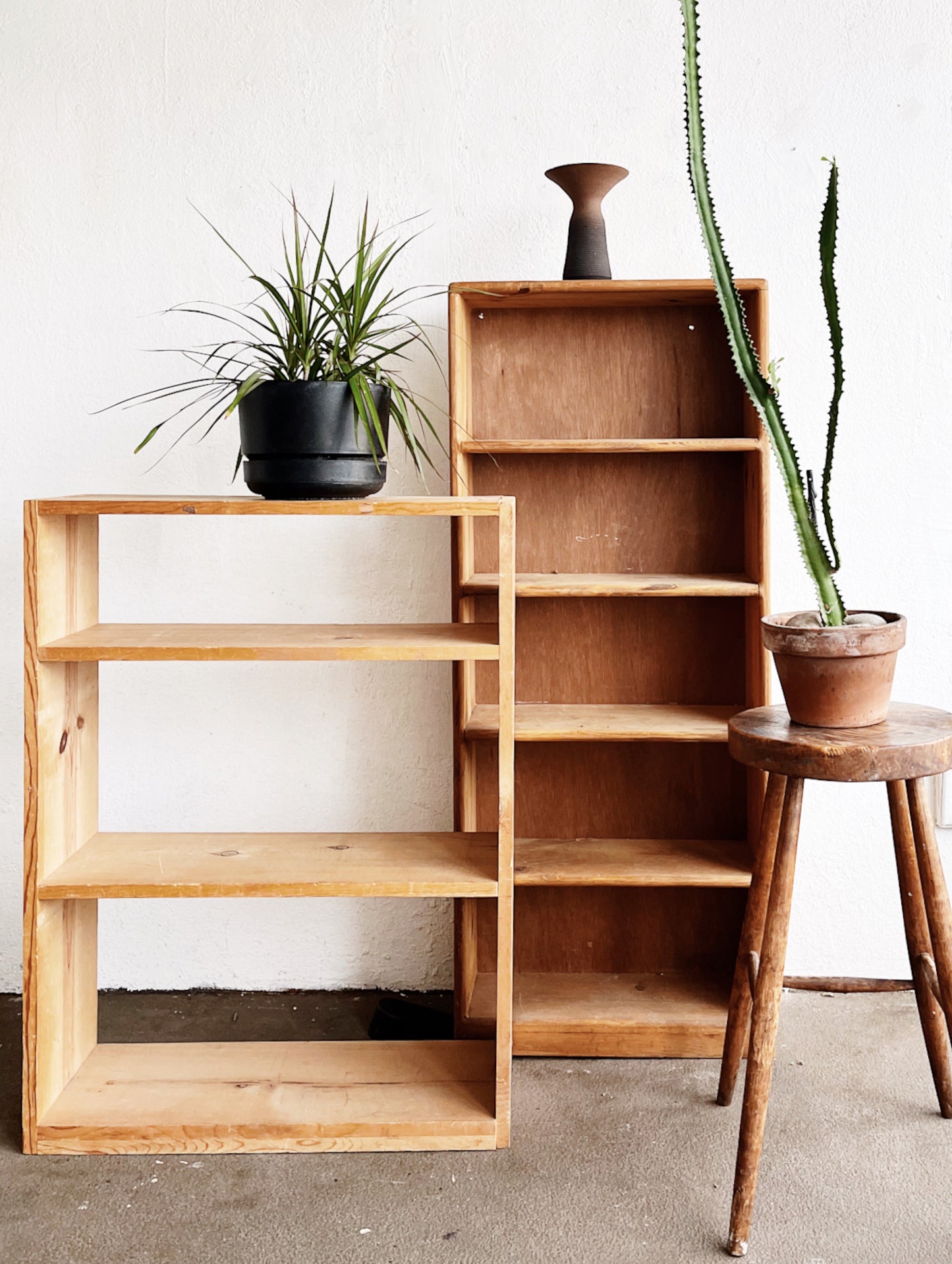 Vintage Narrow Wood Shelf