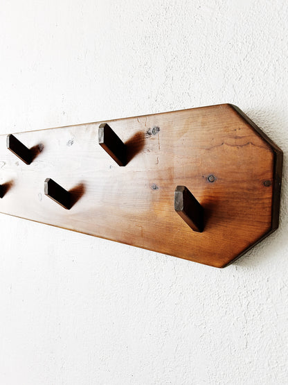 Vintage Handmade Peg Rack