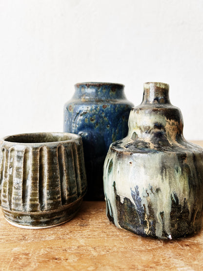 Vintage Studio Pottery Trio