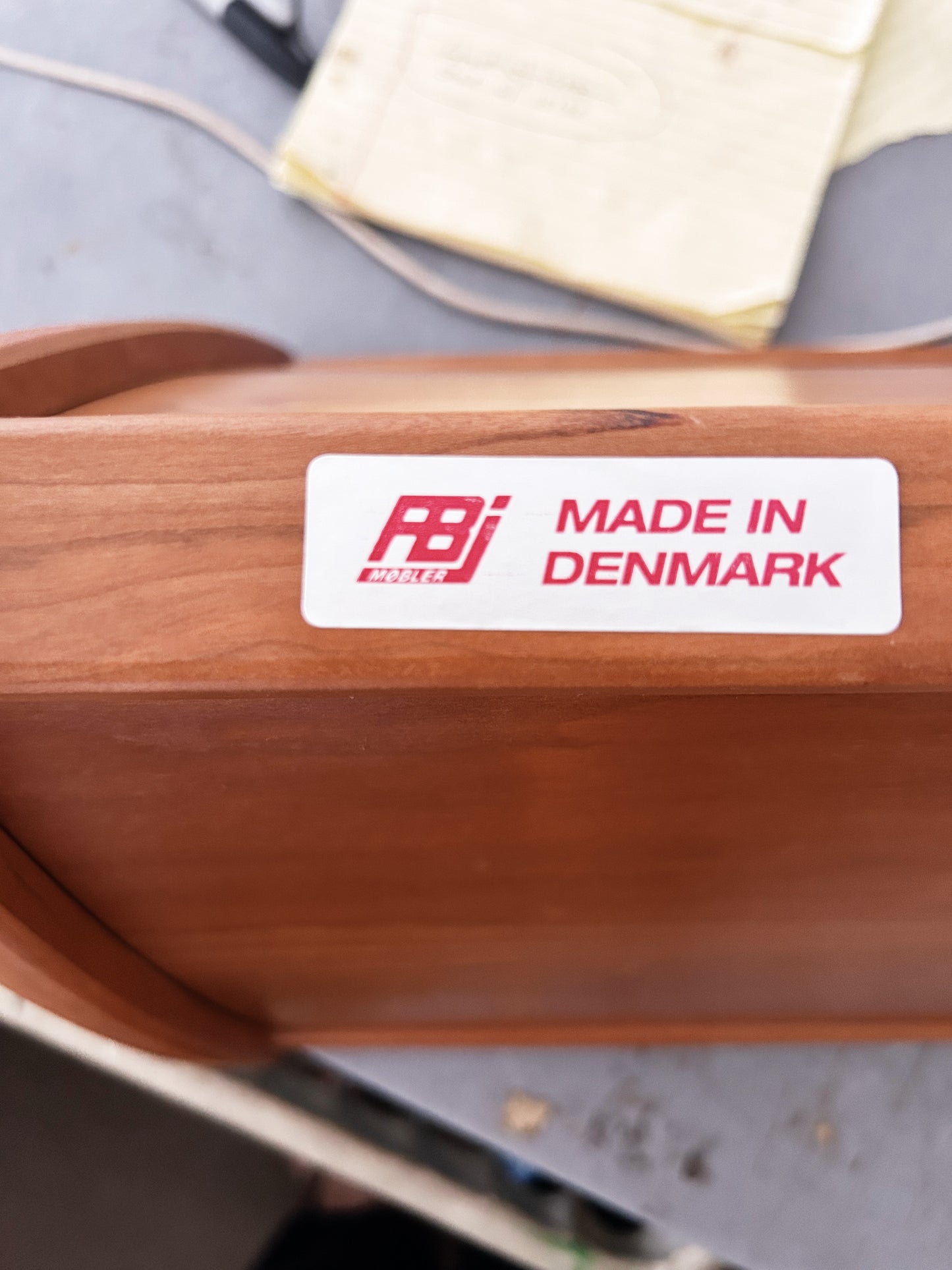 Mid Century Mobler Teak Magazine Rack Denmark