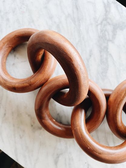 Wooden Chain Sculpture
