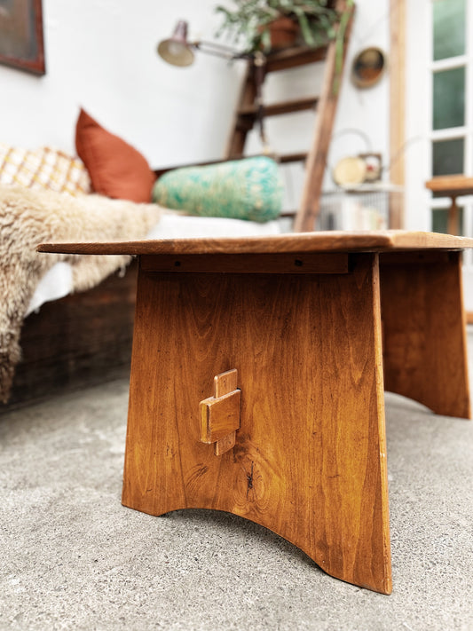 Mid Century Swedish Trestle Coffee Table