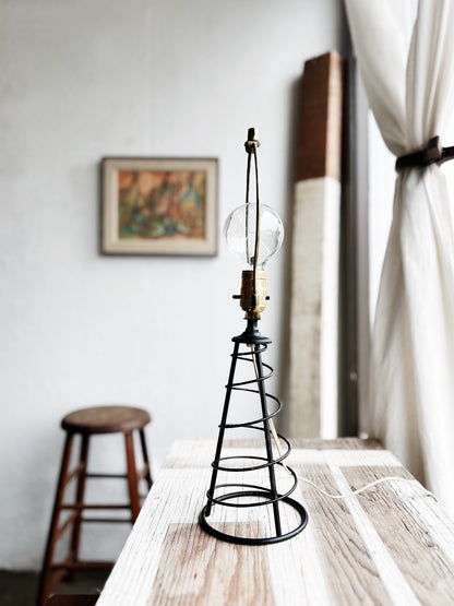 Mid Century Spiral Lamps