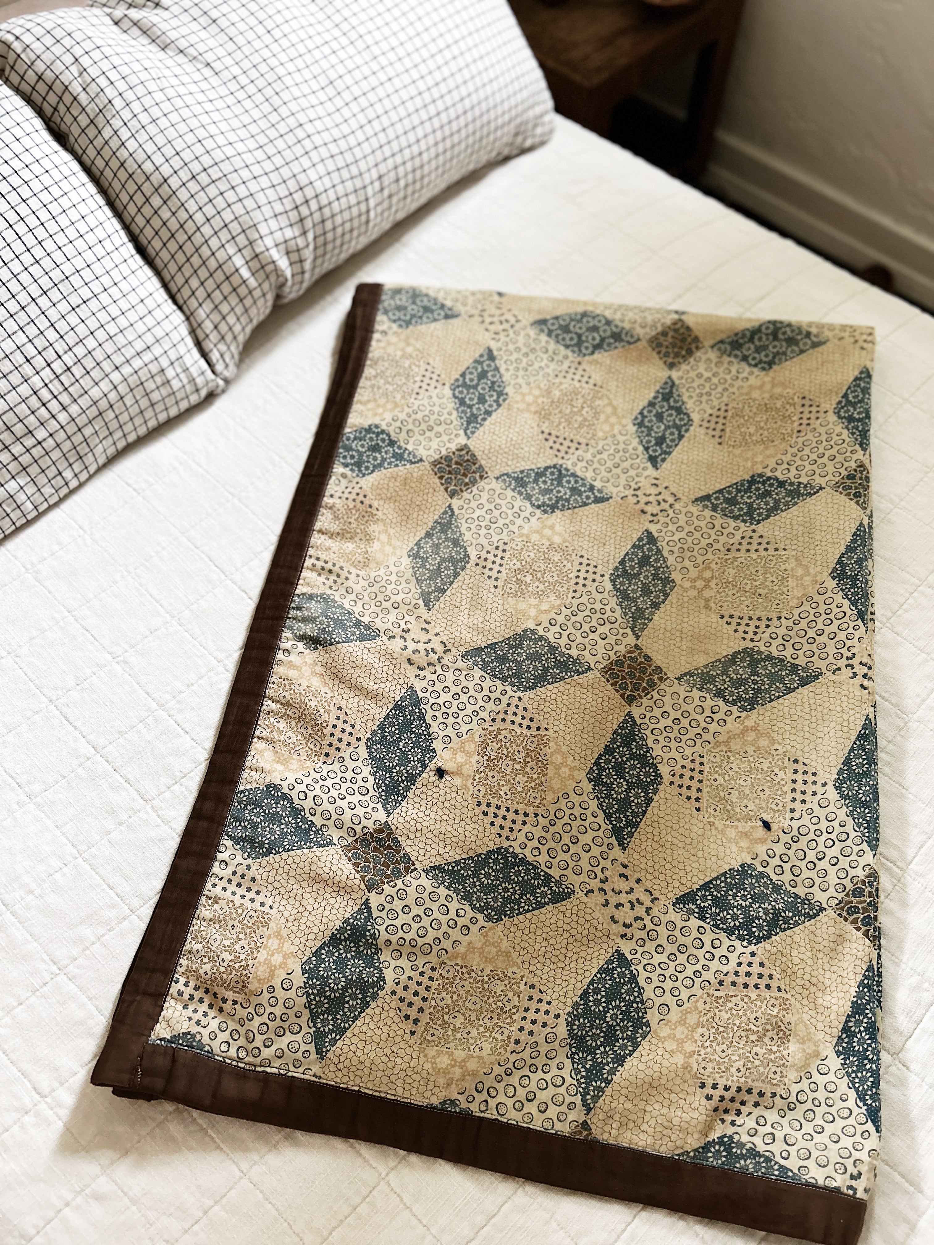 Antique Silk Quilt - Thumbnail 4