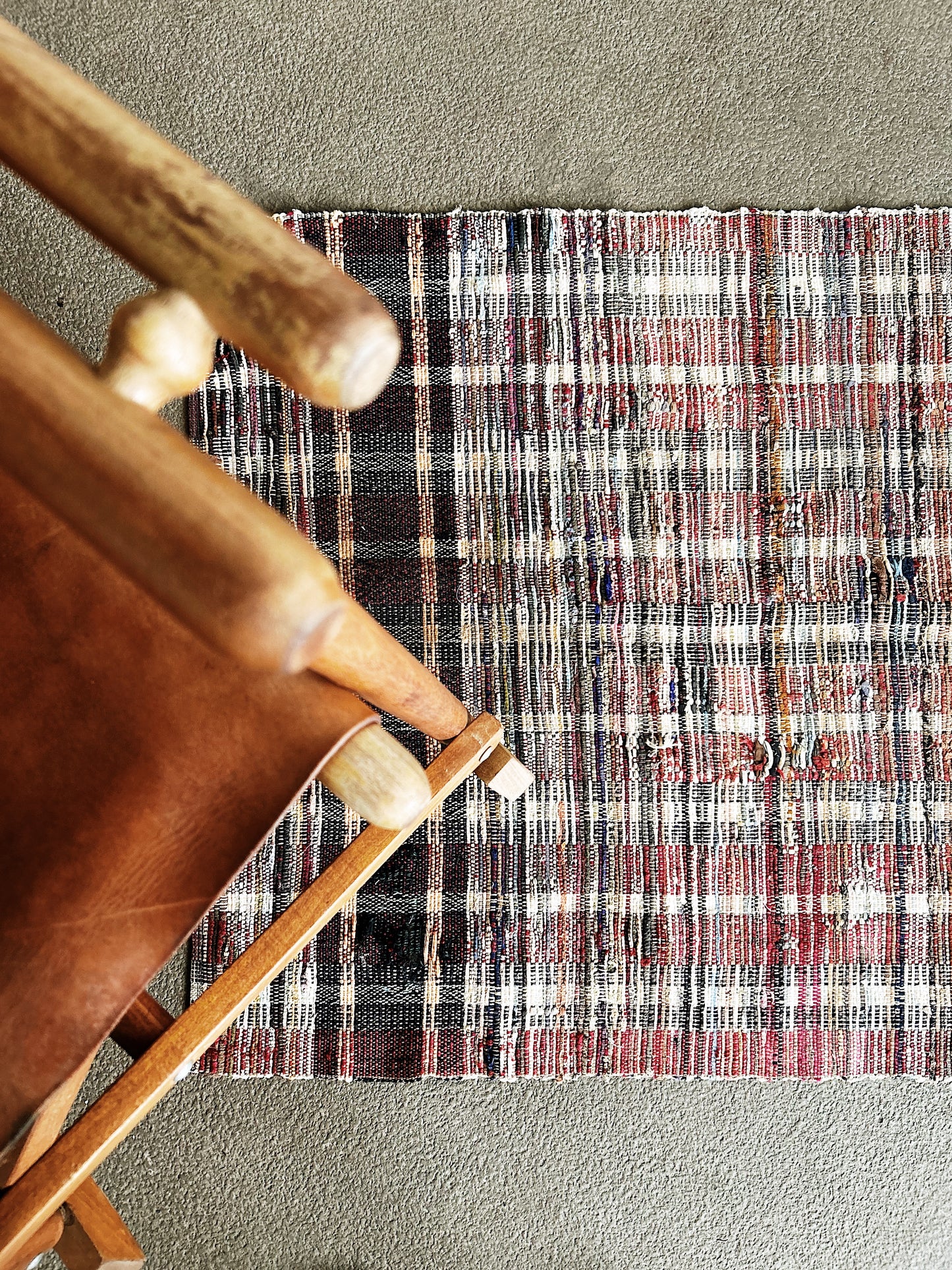 Vintage Cotton Rag Rug