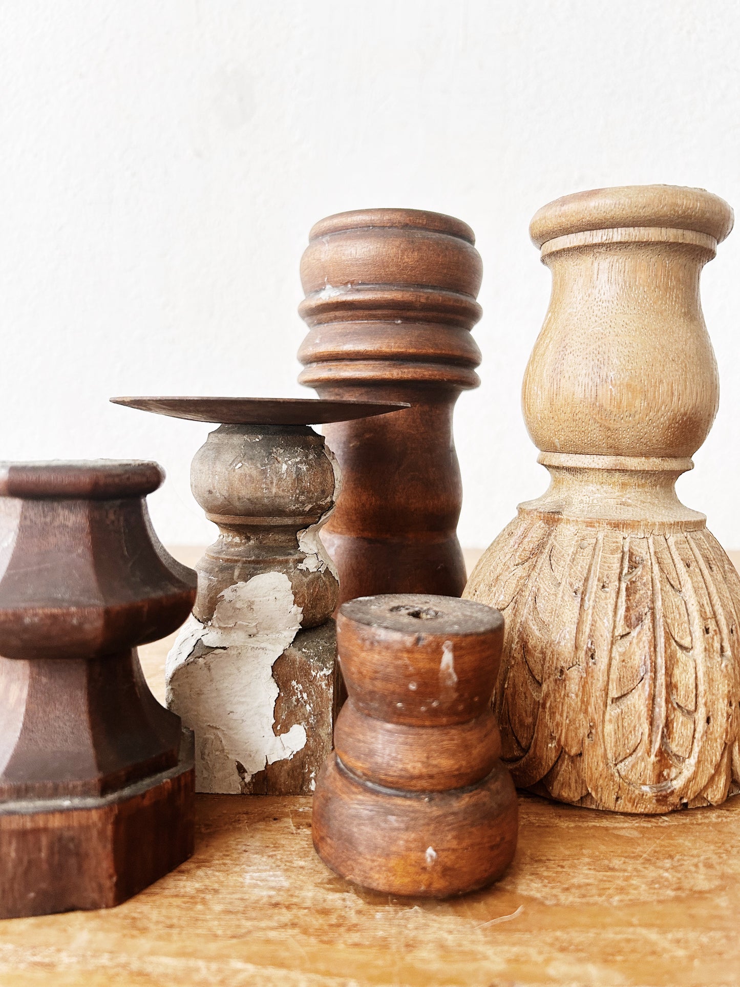 Collection of Vintage Wooden Architectural Salvage Pieces