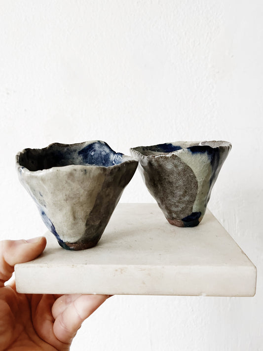 Pair of Handformed Vessels