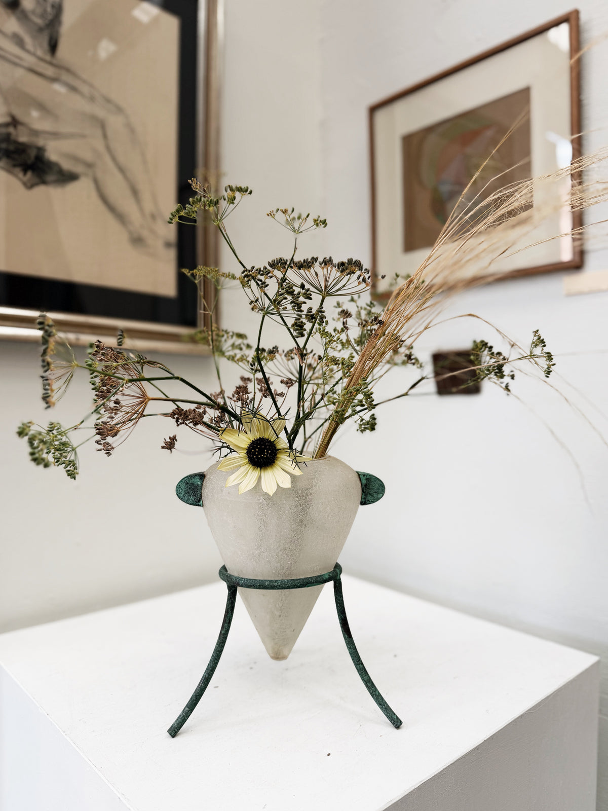 Postmodern Murano Scavo Vase