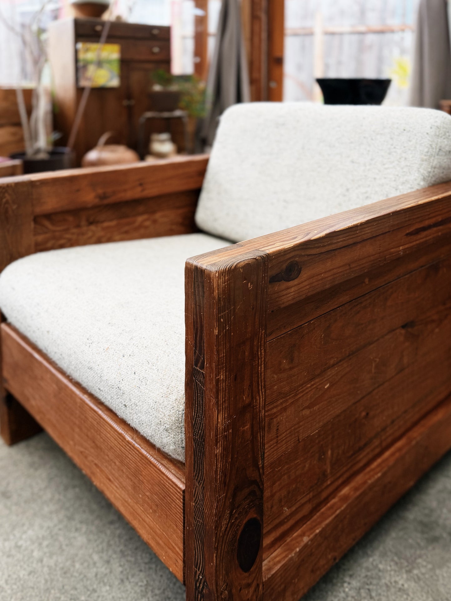 Vintage Wooden Arm Chair