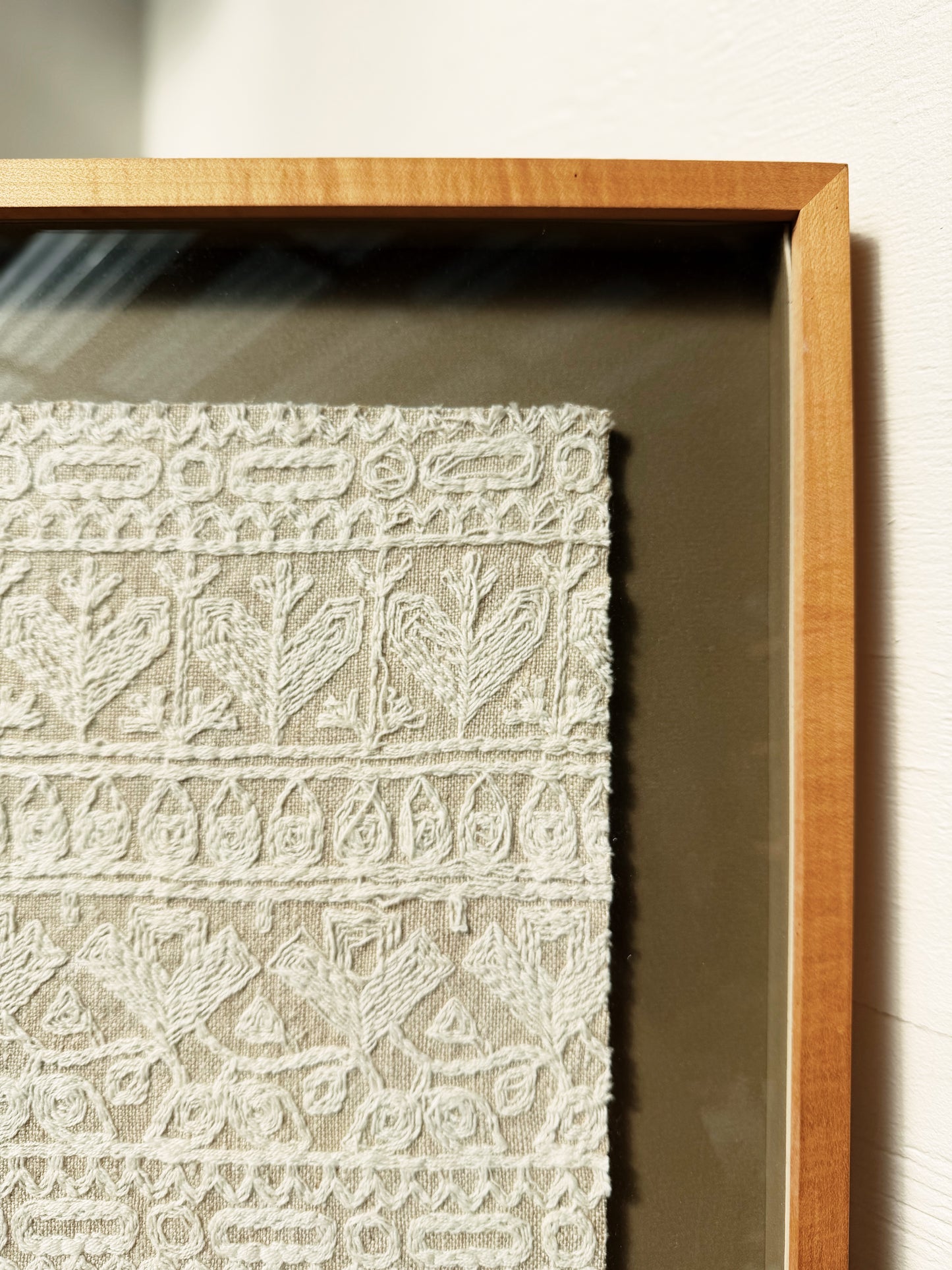 Vintage Framed Textile Art