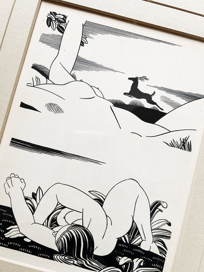 Rockwell Kent Framed Antique Print