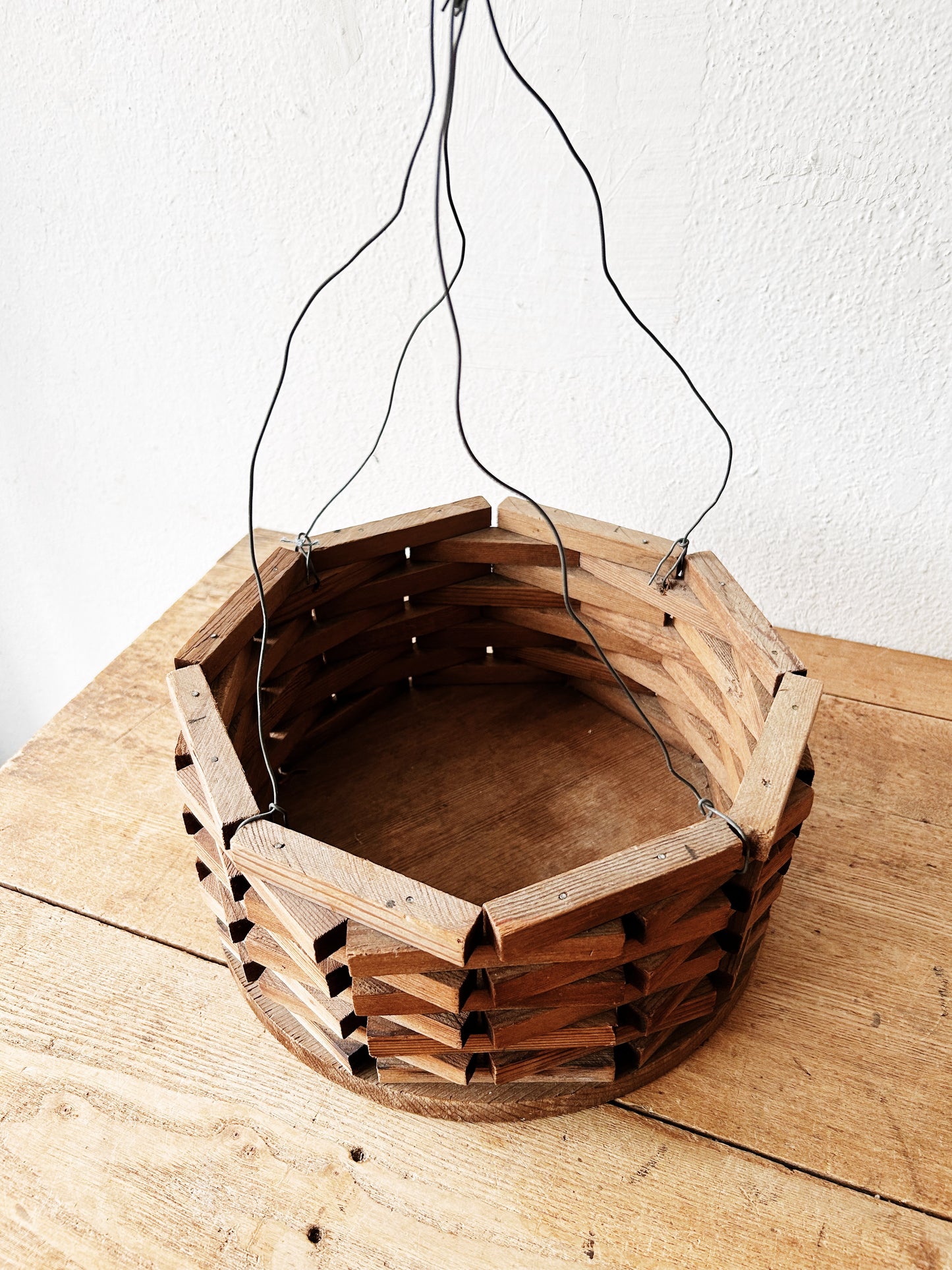 Vintage Tramp Art Planter