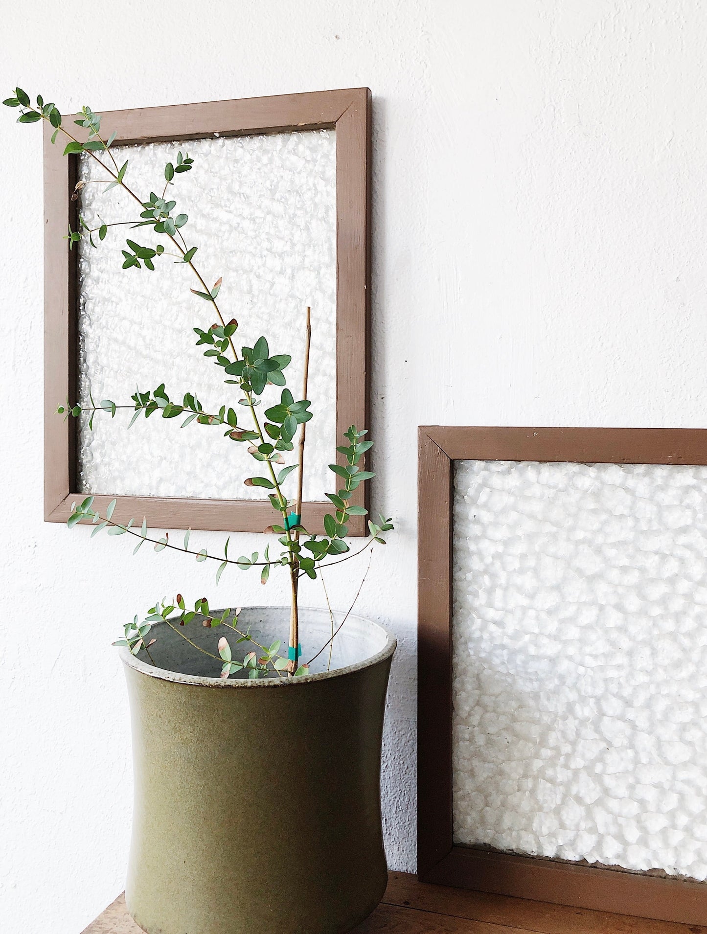 Vintage Pebble Glass Window