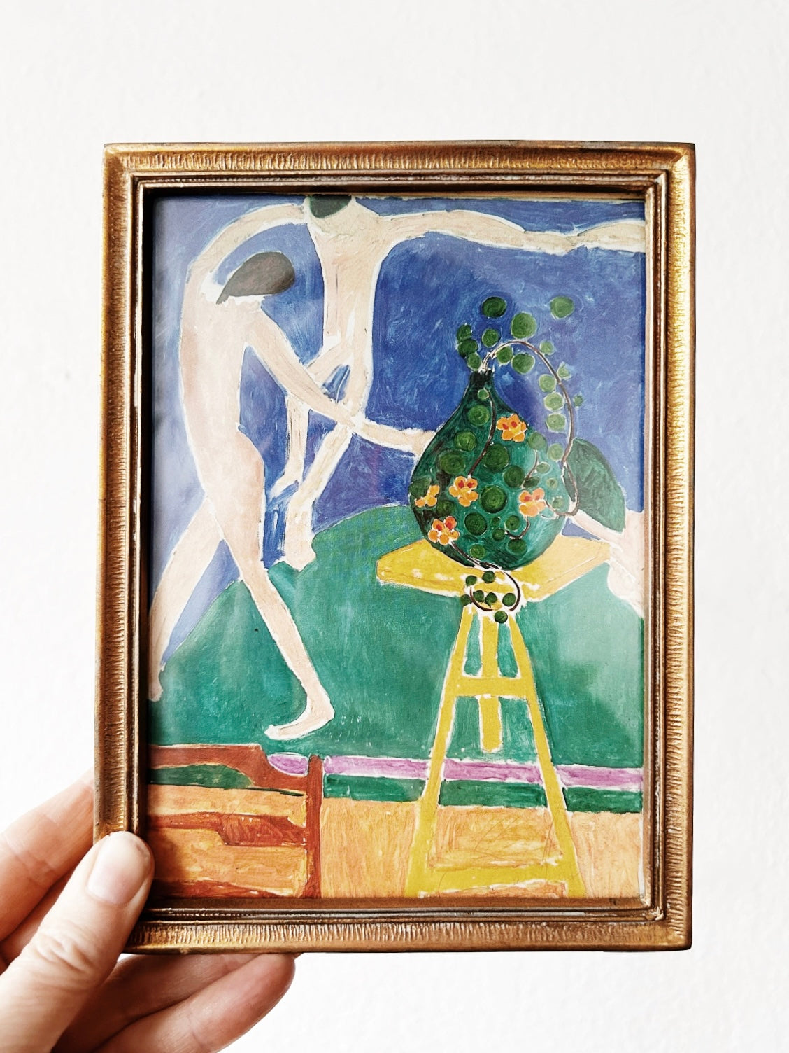 Vintage Weighty Gold Plated Frame with Matisse Print