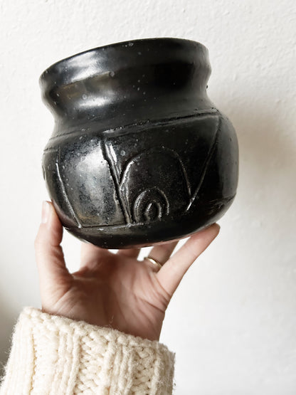 Handmade Black Clay Pot