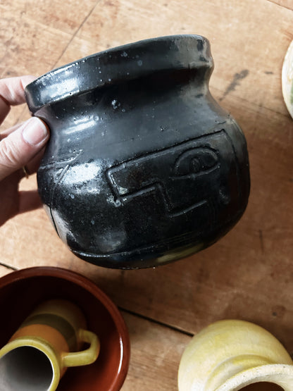 Handmade Black Clay Pot