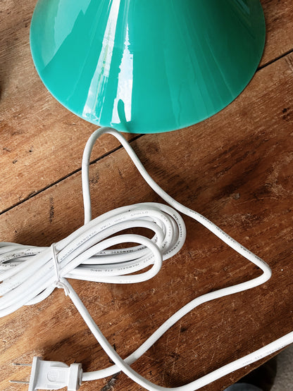 Vintage Green Glass Pendant Lamp