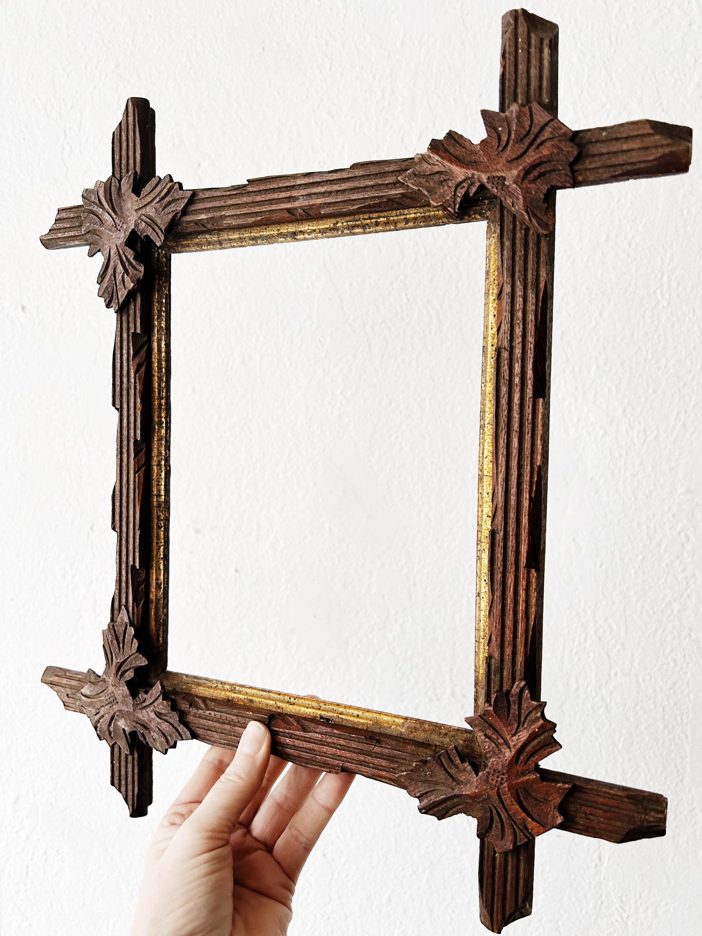 Antique Adirondack Wood Frame