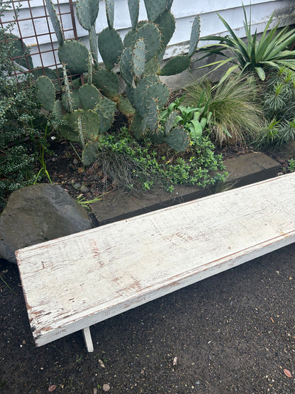 Antique Long and Low Wood Bench