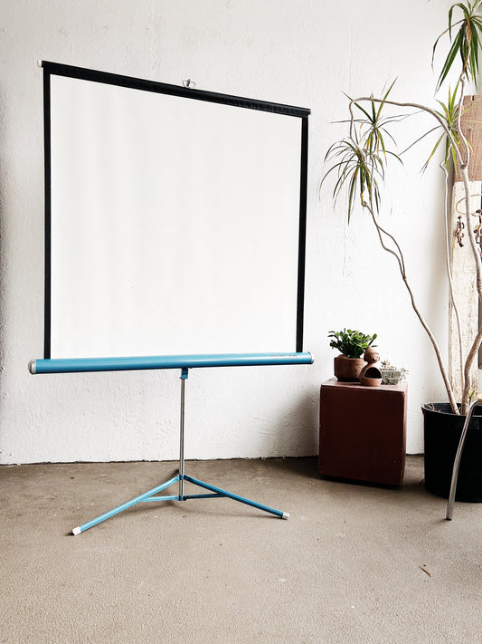Mid Century Da-Lite Collapsible Projector Screen