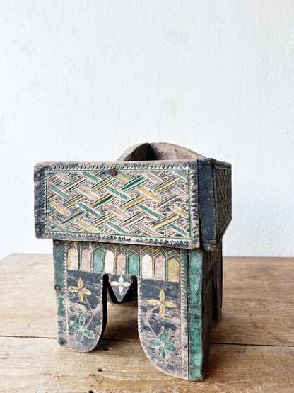 Antique Folk Art Caddy