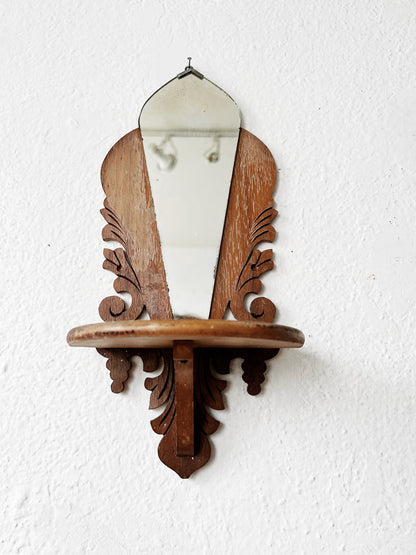 Deco Era Mirrored Wall Shelf