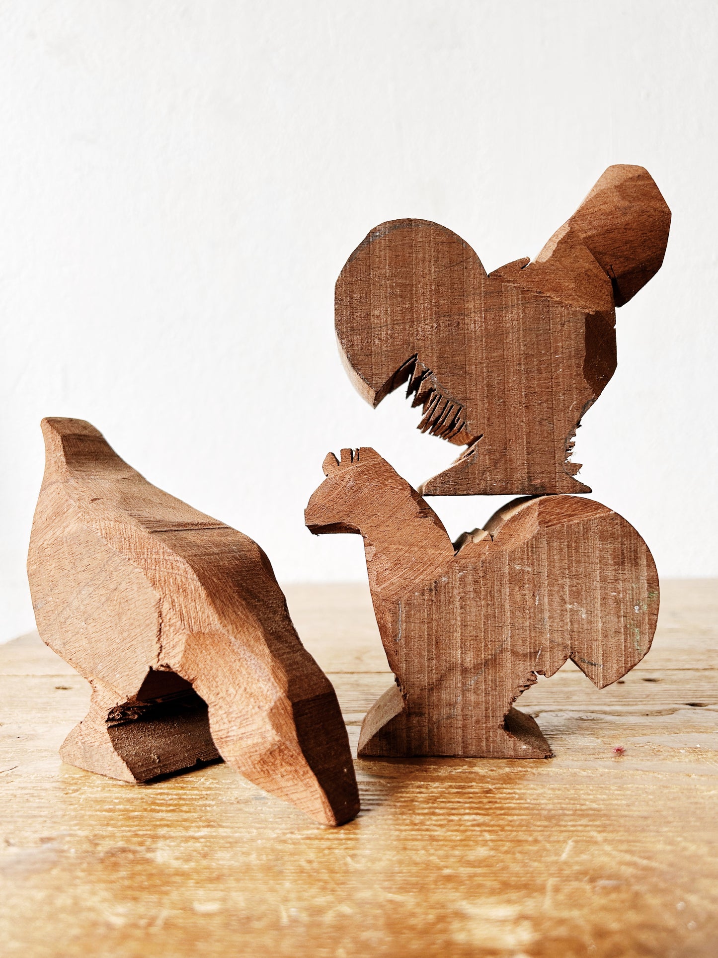 Primitive Carved Wood Animals