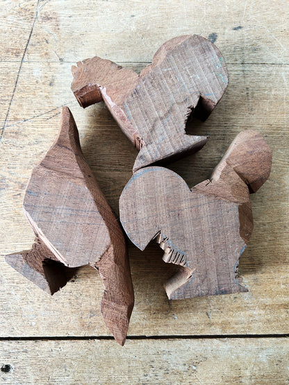Primitive Carved Wood Animals