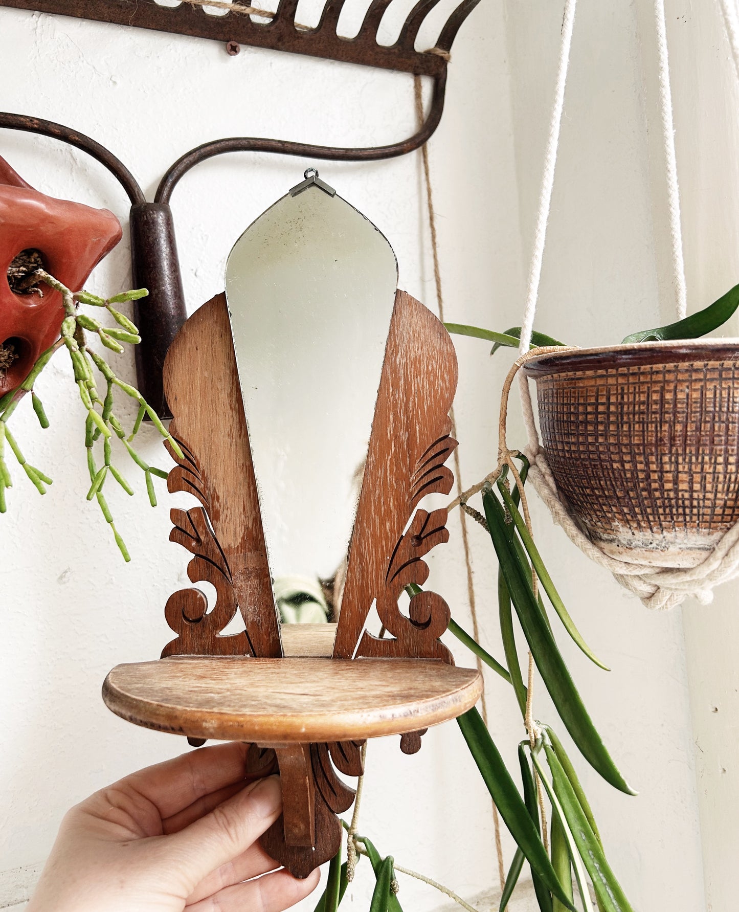 Deco Era Mirrored Wall Shelf