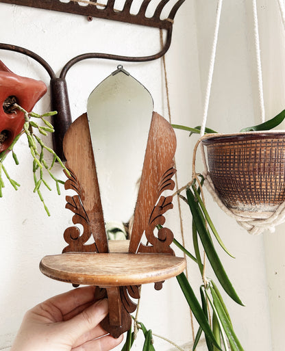 Deco Era Mirrored Wall Shelf