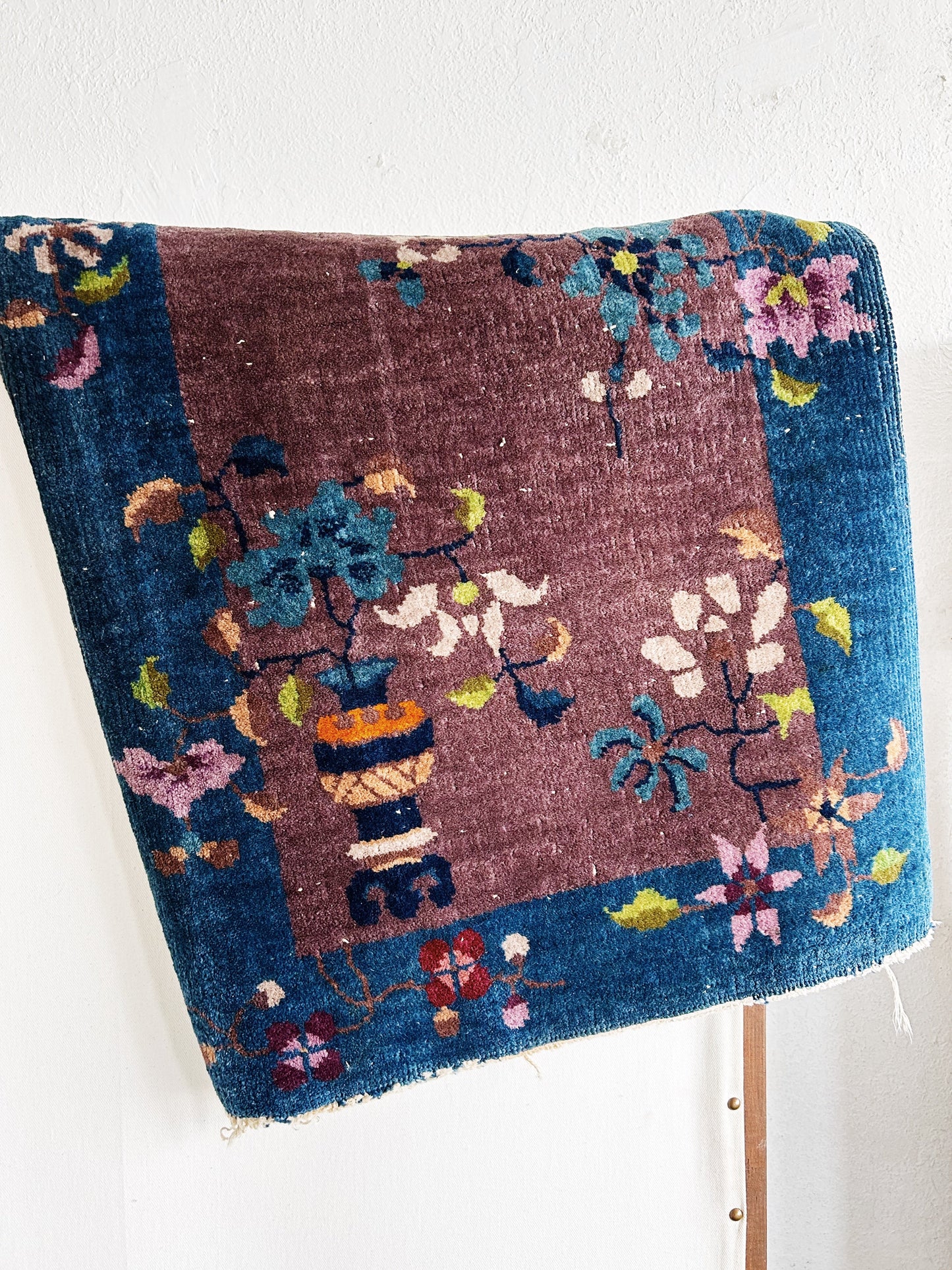 Vintage Hand Knotted Wool Rug